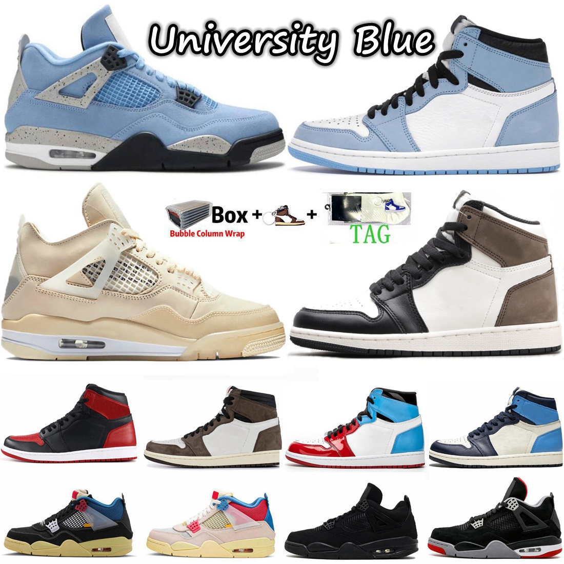 

1 1s Travis Scotts shoes Obsidian UNC University Blue Twist What The Mens Basketball Shoe Black Cat Bred 4 4s Sail Guava Ice Women Sneakers