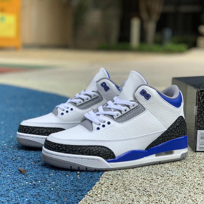 

Top Quality Jumpman 3s Basketball Shoes 3 Midnight Navy Racer Blue Fragment Court Purple Cool Grey UNC Tinker Mens Sports Trainers Sneakers Size US5-US13 With Half, Box
