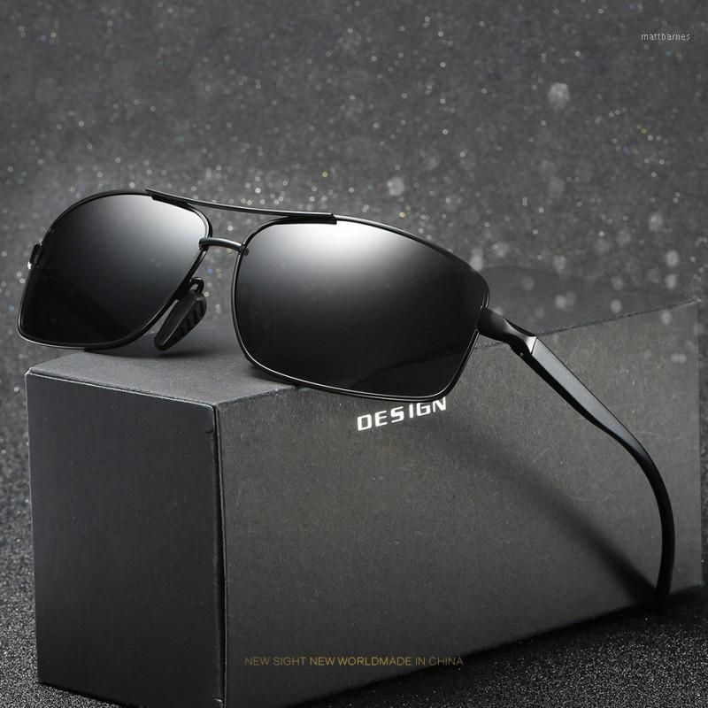 

Sunglasses BRAND DESIGN Classic Polarized Men Women Driving Rectangle Aluminum Frame Sun Glasses Male Goggle UV400 Gafas De Sol