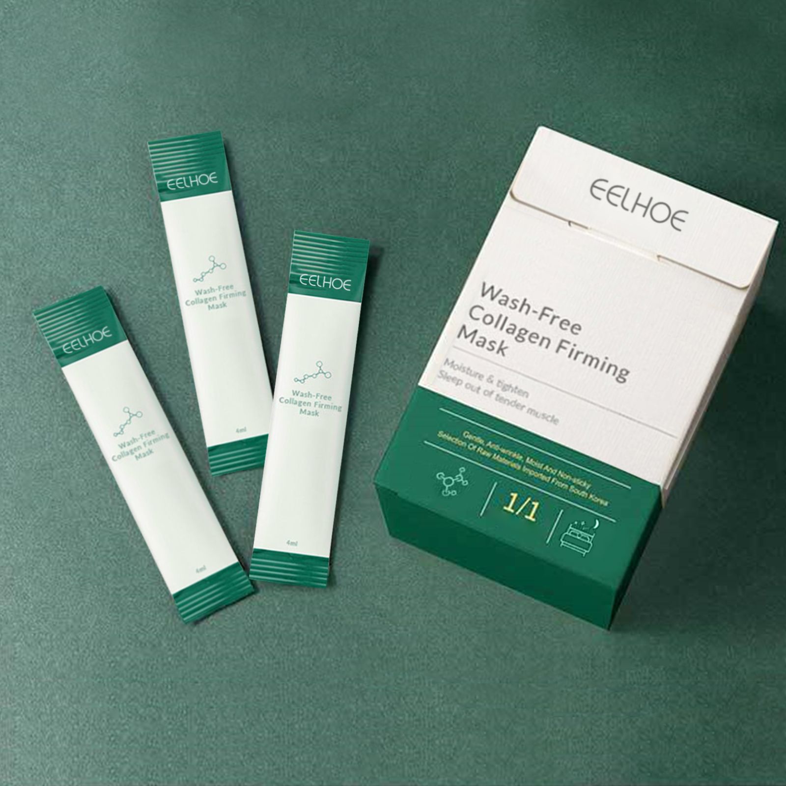 Free freight EELHOE OEM ODM Good night jelly film leave-in smear mask firming skin lightening fine lines moisturizing hydrating film-image-755209701