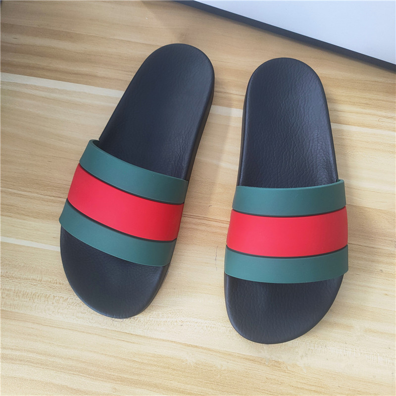 

women and men Luxury Slide Summer Fashion Wide Flat Slippery With Thick Slipper Flip Flops mens womens sandal, Black