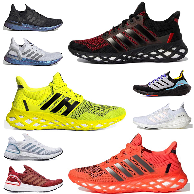 

2022 DNA Web 22 Ultra 21 Ultraboost 20 UB 19 6.0 Tennis Running Shoes Mens Womens Pulse Aqua Triple Black Solar White James Bond Outdoors Sports Sneakers Trainers, A#11 carbon scarlet 36-45