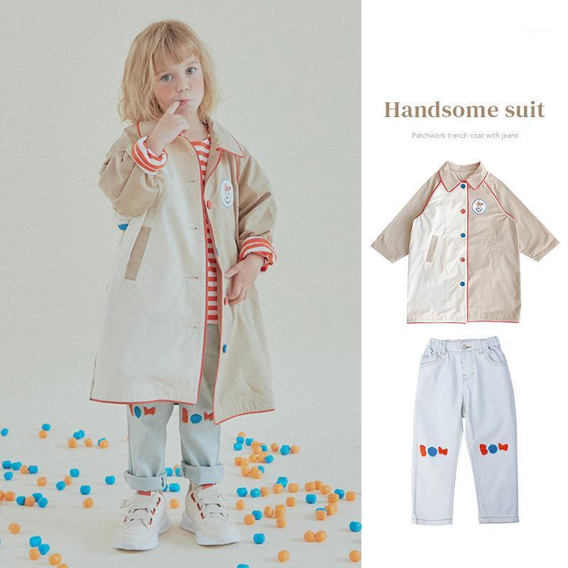 

Coat Pre-Sale Children's Jacket 2021 Fall Boys Windbreaker Girls Jeans Clothing, Blue;gray