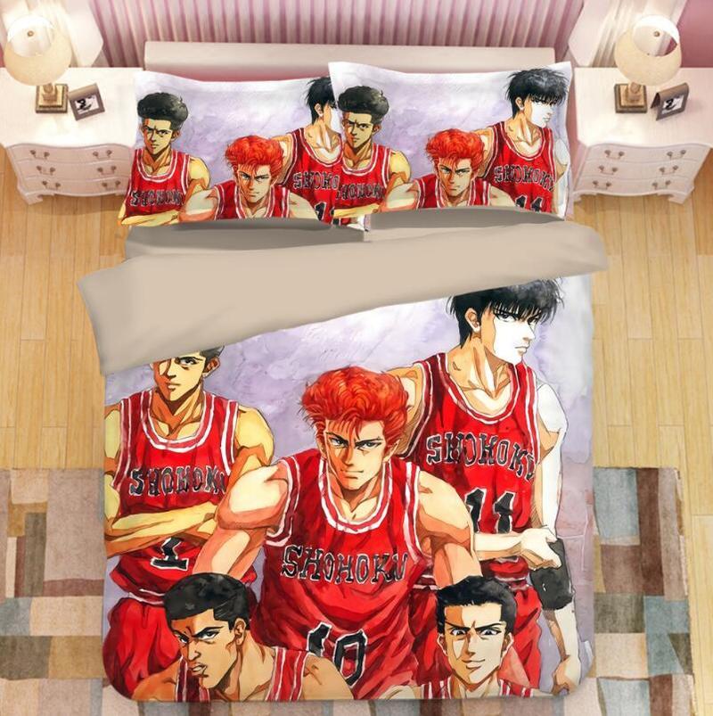 

Anime Slamdunk 3D Bed Linens Duvet Covers Pillowcases Comforter Bedding Sets Bedclothes Linen Set