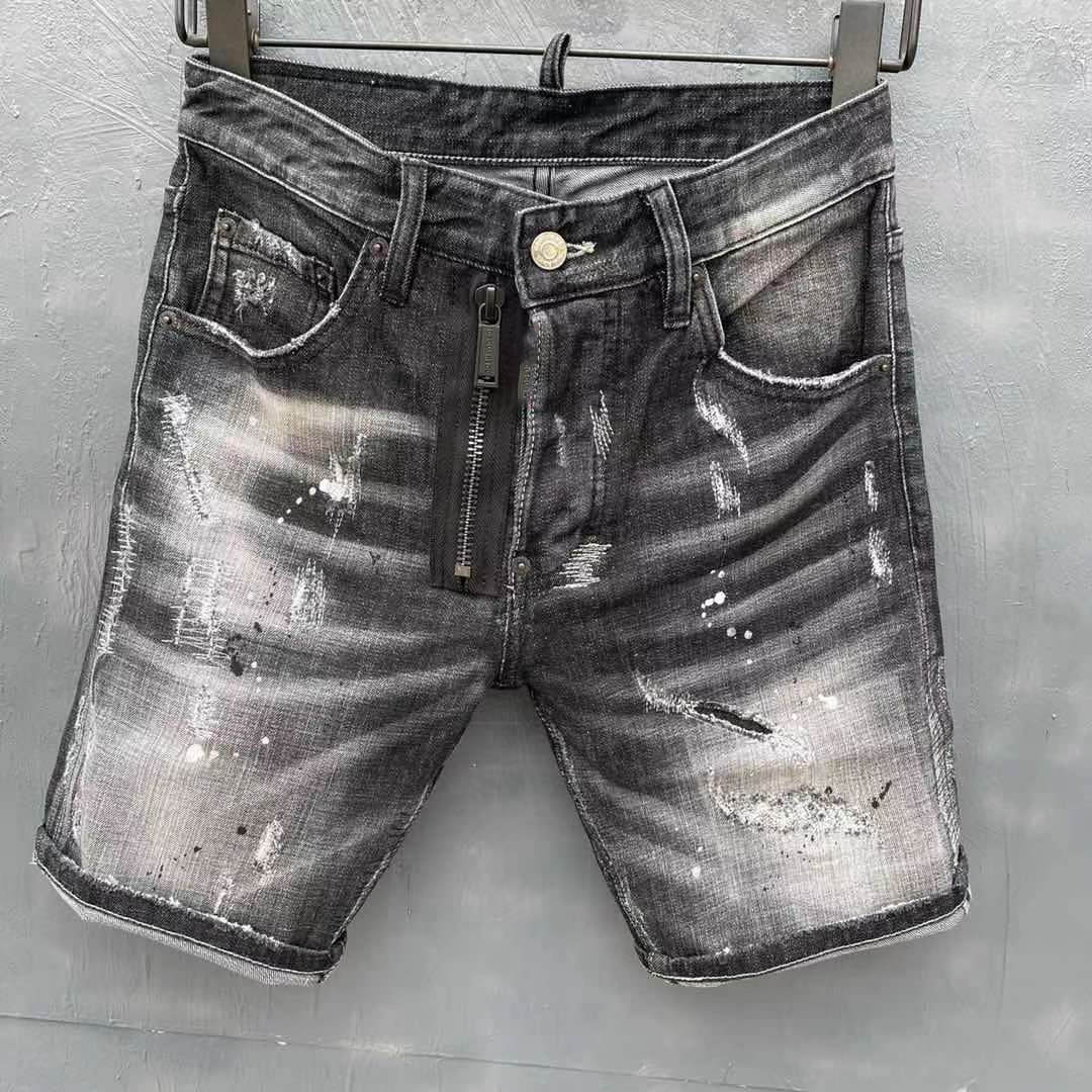 

2021 Italian European and American fashion men's casual jean shorts, high-grade washing, pure hand grinding, quality optimization LAD959, 2040
