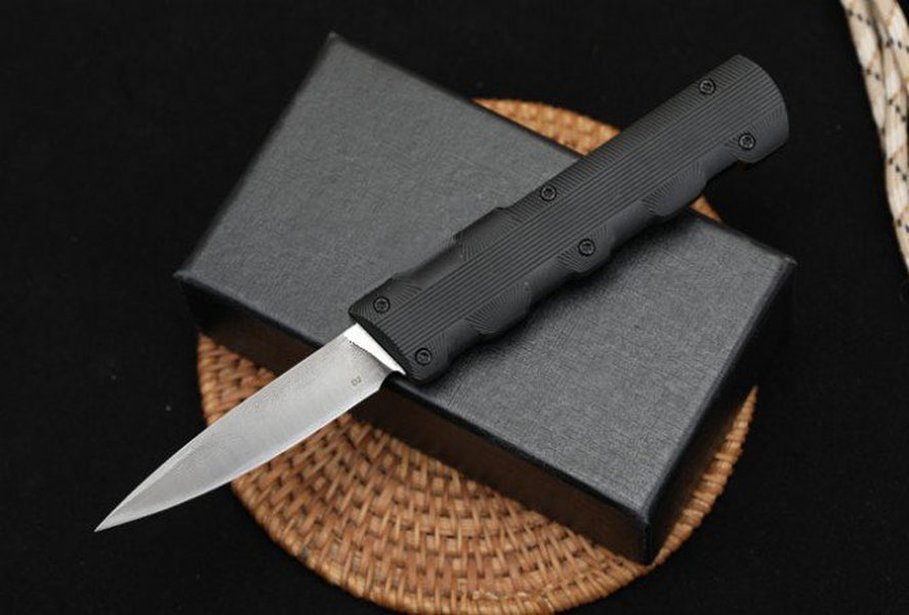 

Rush Sharp Double Action D2 Tactical autotf Knife Hunting Folding Fixed Blade Pocket Knifes Survival tool Knives a3178
