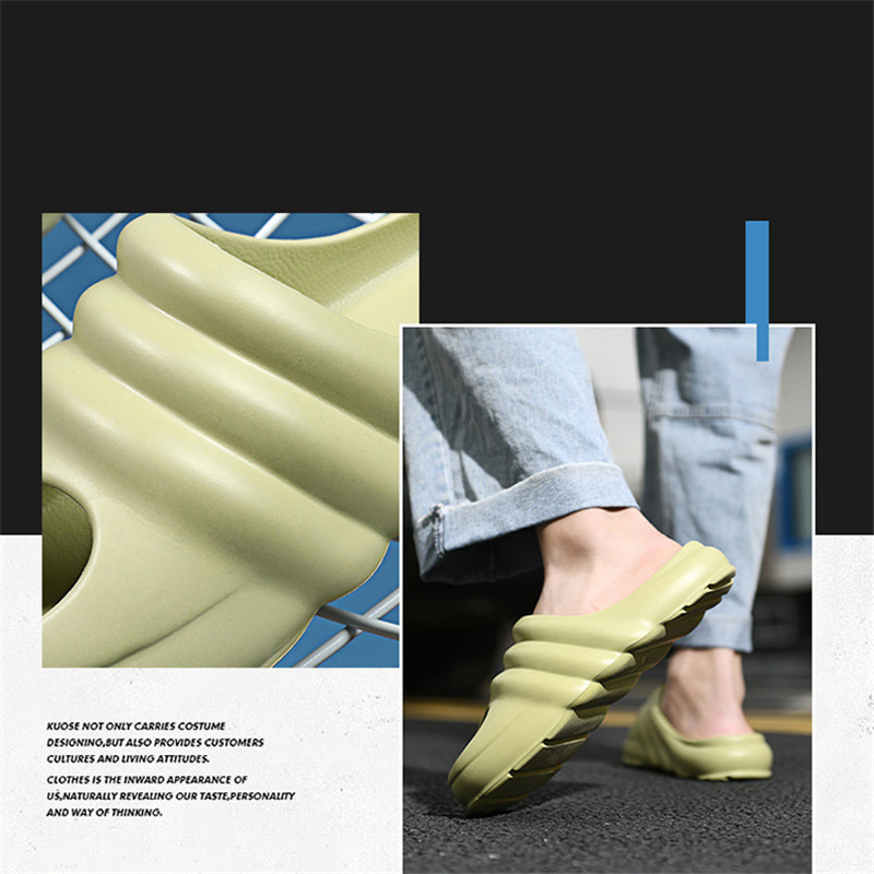 

2021 slippers Slide shoes Fashion Soft bottom Sandals desert sand brown Summer Platform Sandale Bone White men slipper with box Size 35-46 Casual outdoor beach A0005