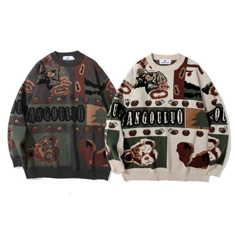 

Women's Sweaters harajuku pullovers amended fashionable man's blouses loose round turtlenecks casual tops streetwear male sweater X17F, 1# shoe box