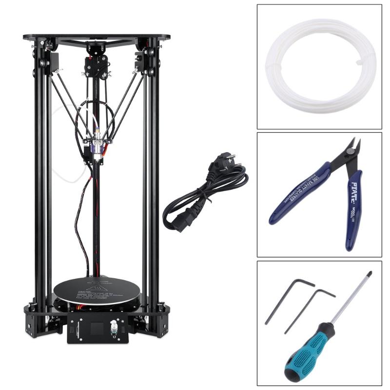 

Printers DE T1 3D Printer High Speed Lcd Screen DIY Kit For Kossel Linear Delta Large Printing Size Easy To Assemble EU Plug