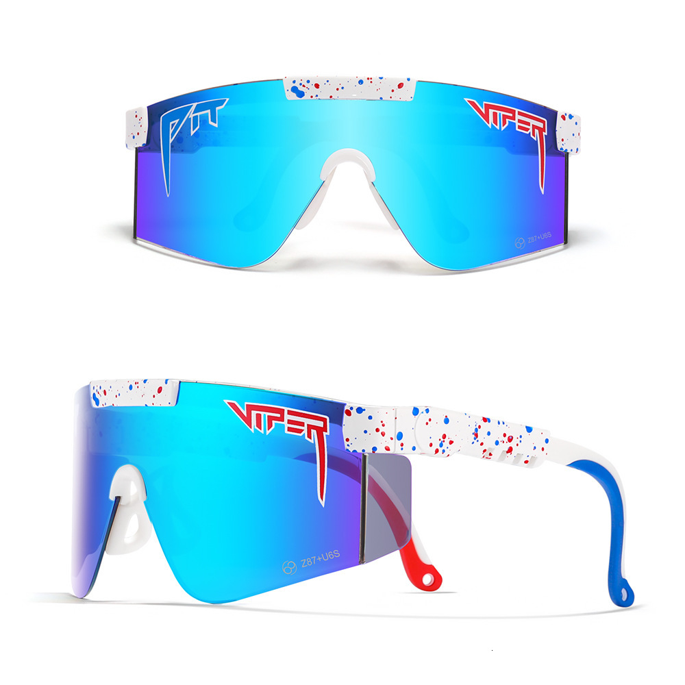 Lunettes de soleil Fashion Fashion Pit Viper Z87 Lens TR90 Incasséble Sports Goggle 2021 Arrivée Verres miroirs UV400 avec boîte gratuite