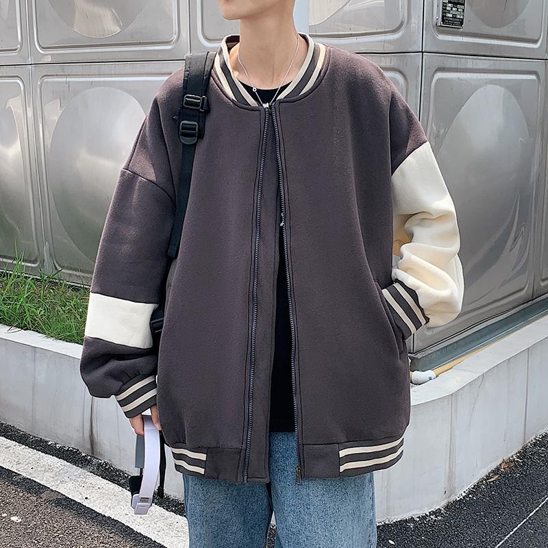 

Men's Jackets Bomber Men Casual Flight Jacket Male Solid Military Fashion Slim Pilot Baseball Men's Tops, Black;brown