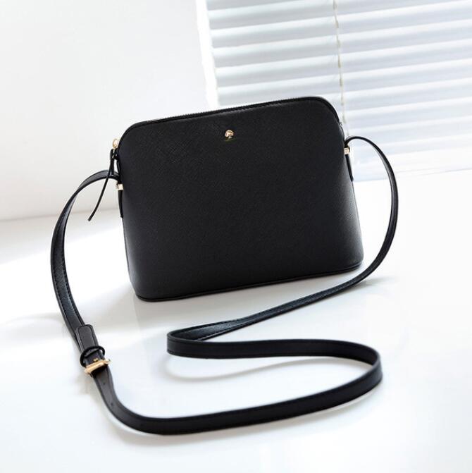 

Fashion PU Leather Women Messenger Purse Casual Shell Classic Small Lady Shoulder Crossbody Bag High Quality Black, Fuchsia