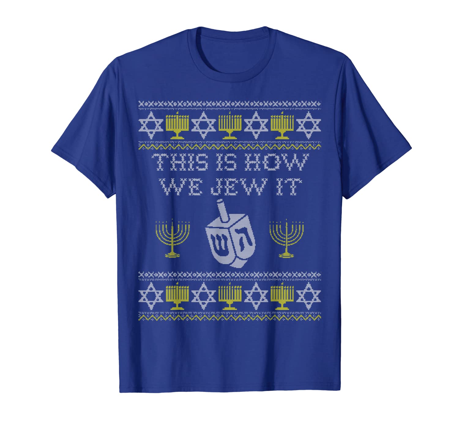 

This is How We Jew It Shirt, Funny Jewish Pun Hanukkah Gift, White;black