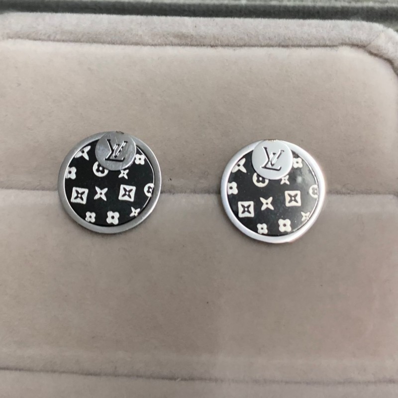 

2021 European USA Vogue Letter flower stud Earrings 18k Gold silver Round 316L stainless steel jewelry for Women Girl Lady birthday gift, Golden;silver