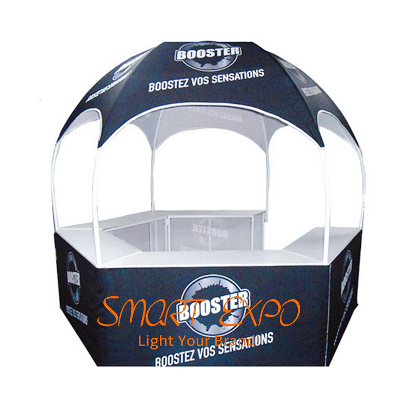 Marketing Vending Sales Stand 10x10 Advertising Display Kiosk with Custom Full Color Printing Graphics-image-711899760