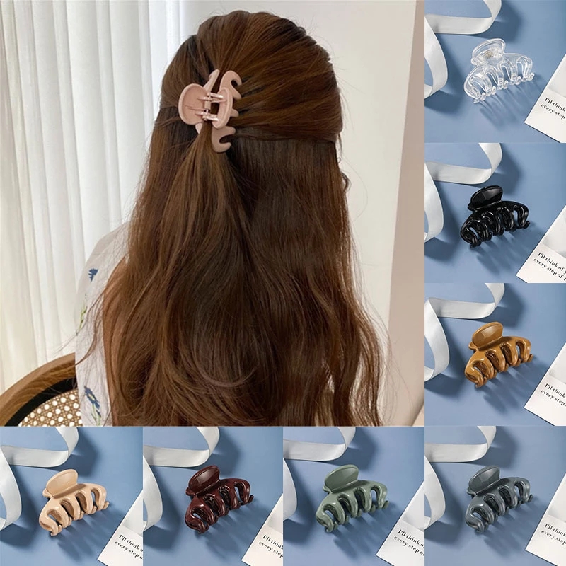 

Women Hair Claws Hair Accessories Fashion Barrettes Clips Jewelry Simple Geometric Hollow Hairpins Girls Hairgrip Headwear