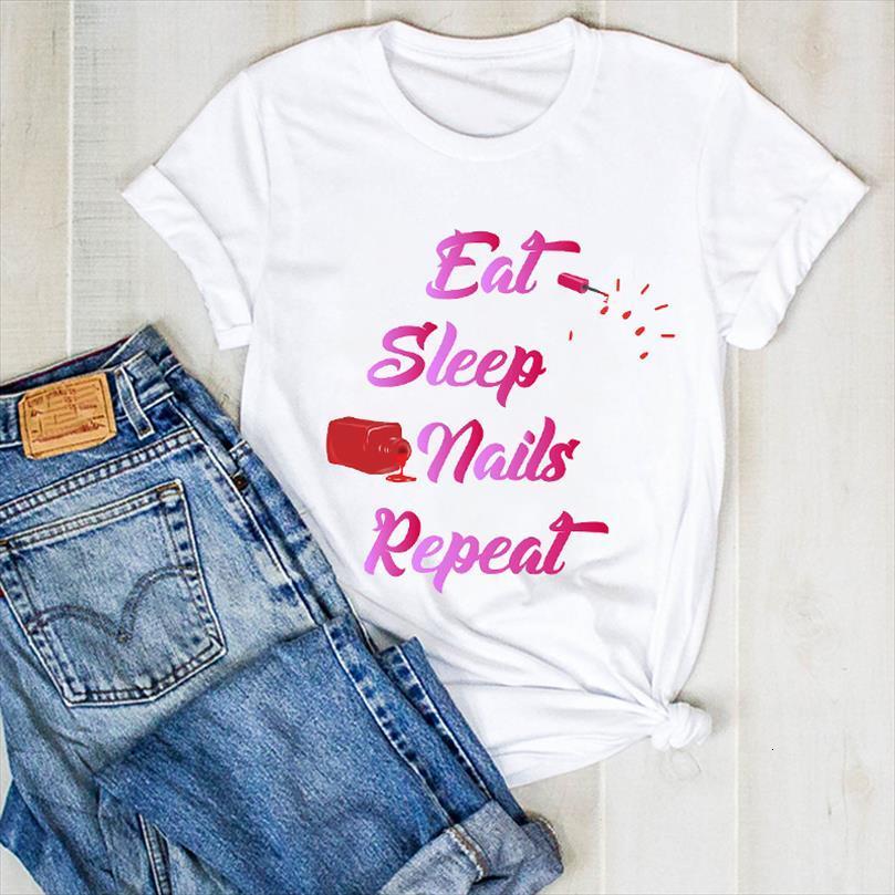 

men lady fingernail 3d mens t shirts cute kawaii life 90s girl ladies summer tee female clothes graphic, White;black