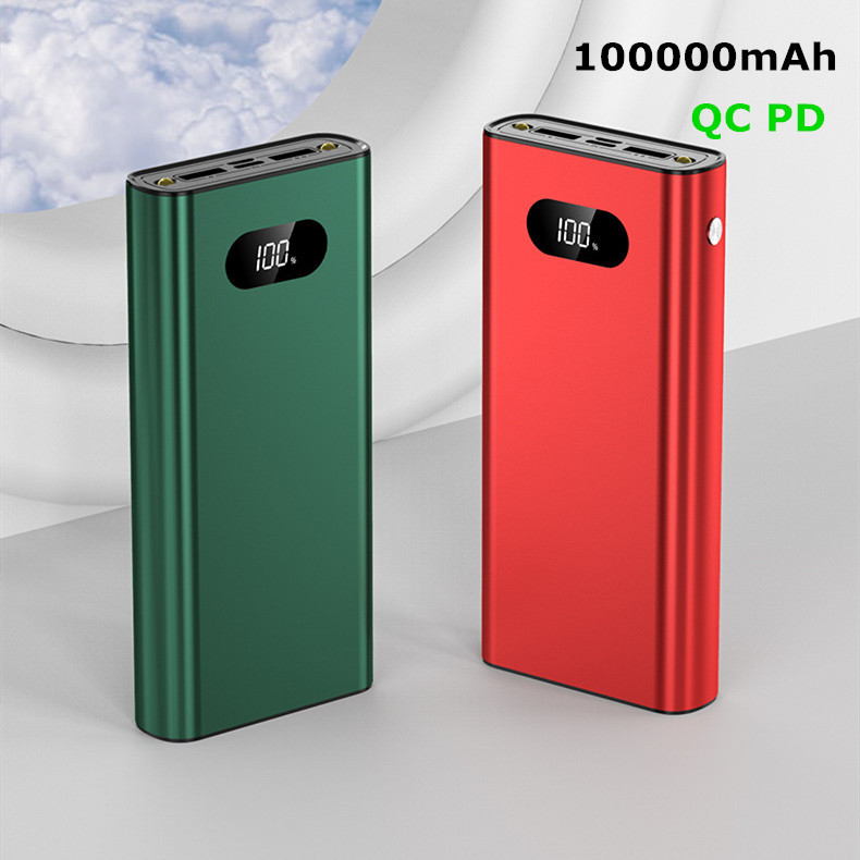 

QC PD 40w Power Bank 80000mAh Portable Charging Poverbank Mobile Phone External Battery