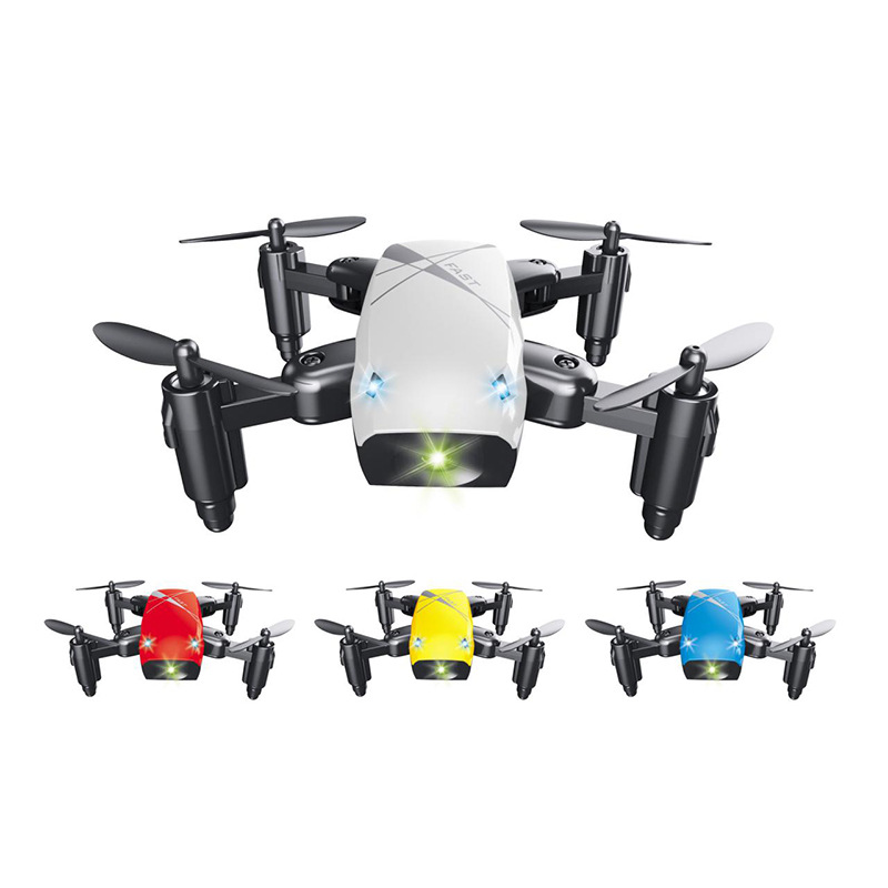 

Mini Cute Foldable WIFI FPV RC Drone S9 With wifi camera real-time transmission 3d flip headless mode vs KY901 JY018 Kid gift, White no camera
