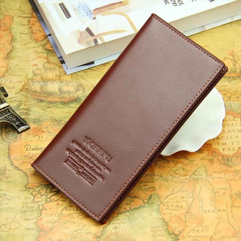

men pu leather long clutch wallet business cards holder purse black male fashion pocket coin bag billfold, Red;black
