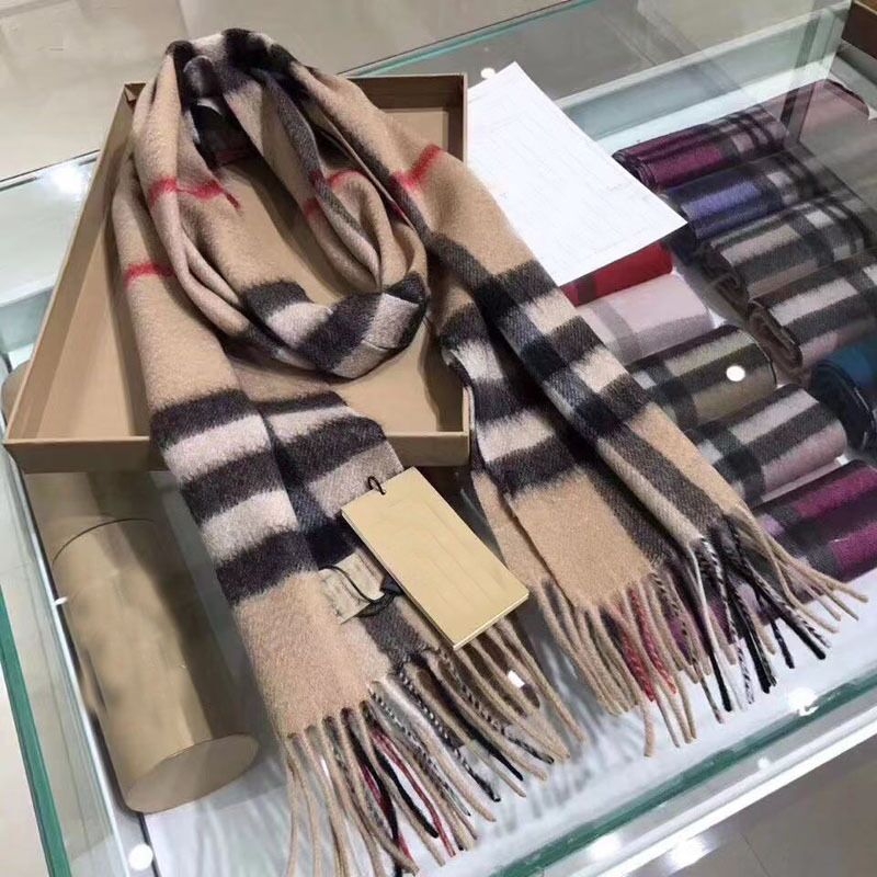 

2022 Spring summer Cashmere scarf classic scarfs brand design men's women's soft warm plaid scaves Wrap fashion shawl 180x33cm, Blue;gray