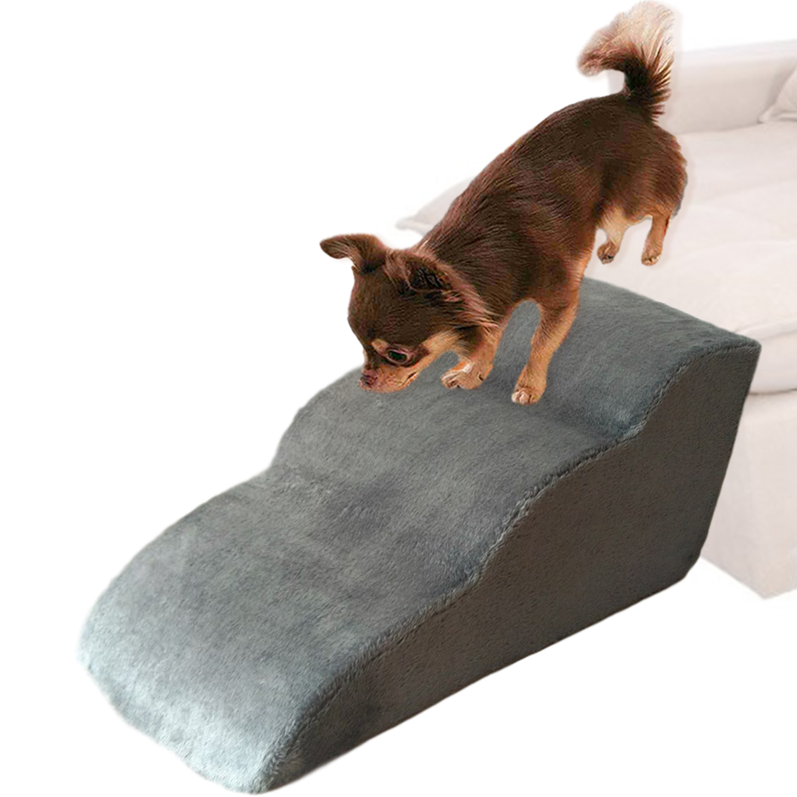 

Pet Stairs Step Dog Stairs 3 Layers Ladder Sofa Bed Ladder Ramp For Dogs Cats Climbing House Anti-slip Anti-slip Removable 2021