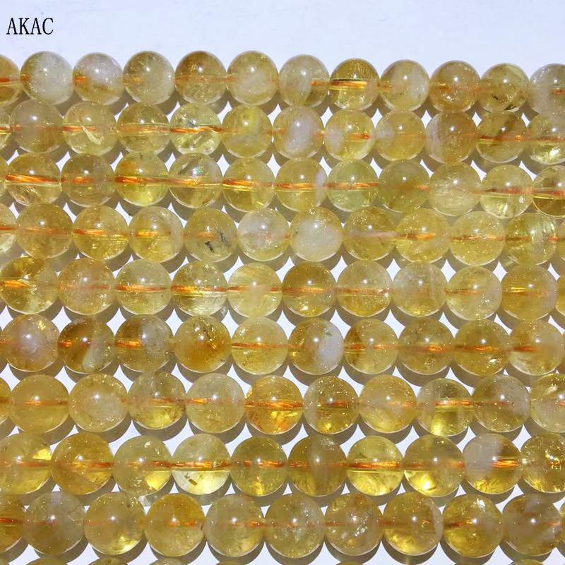 

Other Approx8-8.5mm Natural Citrine Quartz Loose Beads For Jewelry Diy Making Design