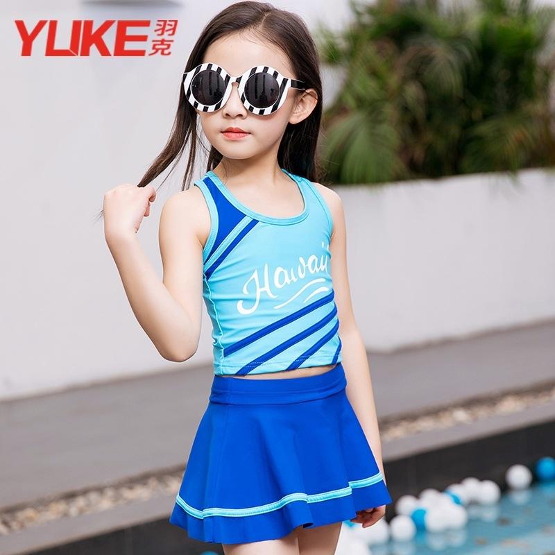 

Toddler Pieces Girls Summer Swimwear Soild Baby Kids Biquini Infantil Swimsuits Bikini Set For 6-15 Years 2021 One-Piece Suits