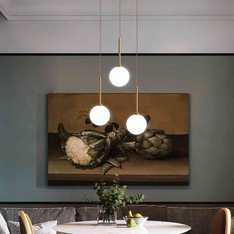 

Garden Decorations New Pendant Light Modern Hanging Lighting Fixture Glass Ball Bar Table Bedside Dining Small Hall Kitchen Stair