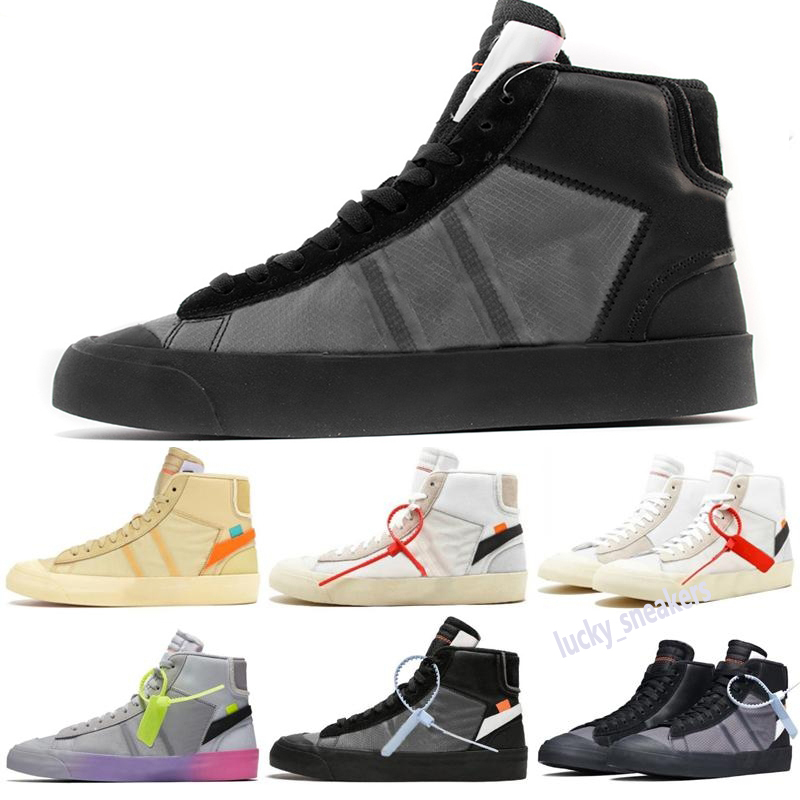

2021 high quality Orange Black Blazer men women casual shoes Grim Reepers MID Stripe Cavans THE TEN PRESTRO sneakers 36-46 LZ14