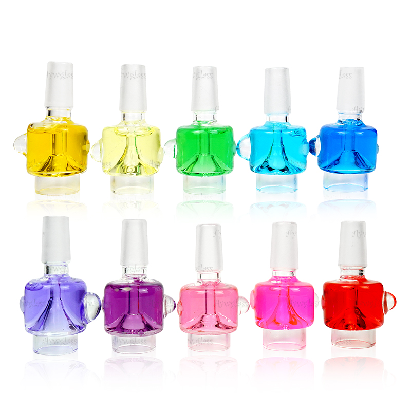 

colorfull Glycerin coil bowls freezable chilled Accessories of glass smoking bong hookah shisha water pipes 14mm male