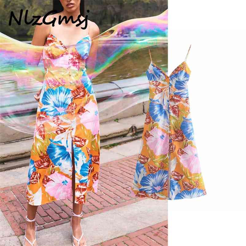 

Dres Boho Colorful Print Sleeveless Ladies Chest Wrapping Vestido Sexy Female Camisole 04 210628, As picture