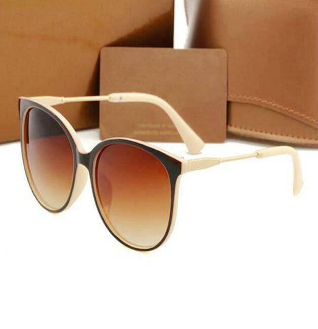 

Mens Womens Designer Sunglasses Sun Glasses Round Fashion Gold Frame Glass Lens Eyewear For Man Woman With Original Cases Boxs Mixed Color 0687
