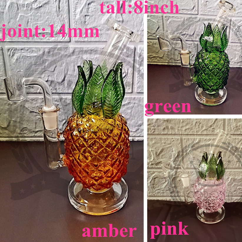 

Hookah Glass Bong Dab Rig Recycler Pipes 14.4mm Female Joint Bongs Water pipe