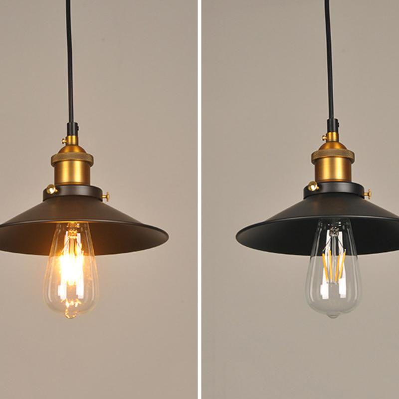 

Lamp Covers & Shades Black Retro Industrial Style Metal Ceiling Vintage Iron Pendant Lighting Fixture Umbrella Lampshade