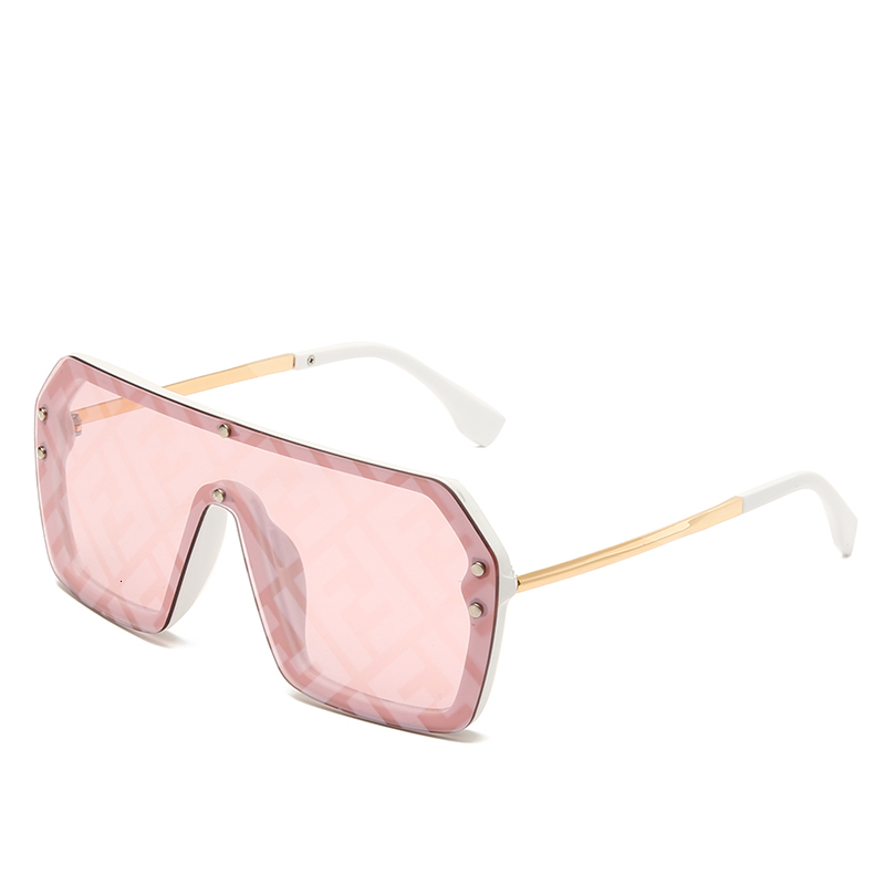 

Luxury designer Sunglasses Arrival 2021 Futuristic Women Big Square Fashion Ff Ll Oversized Festival Oculos De Sol Feminino, White;black
