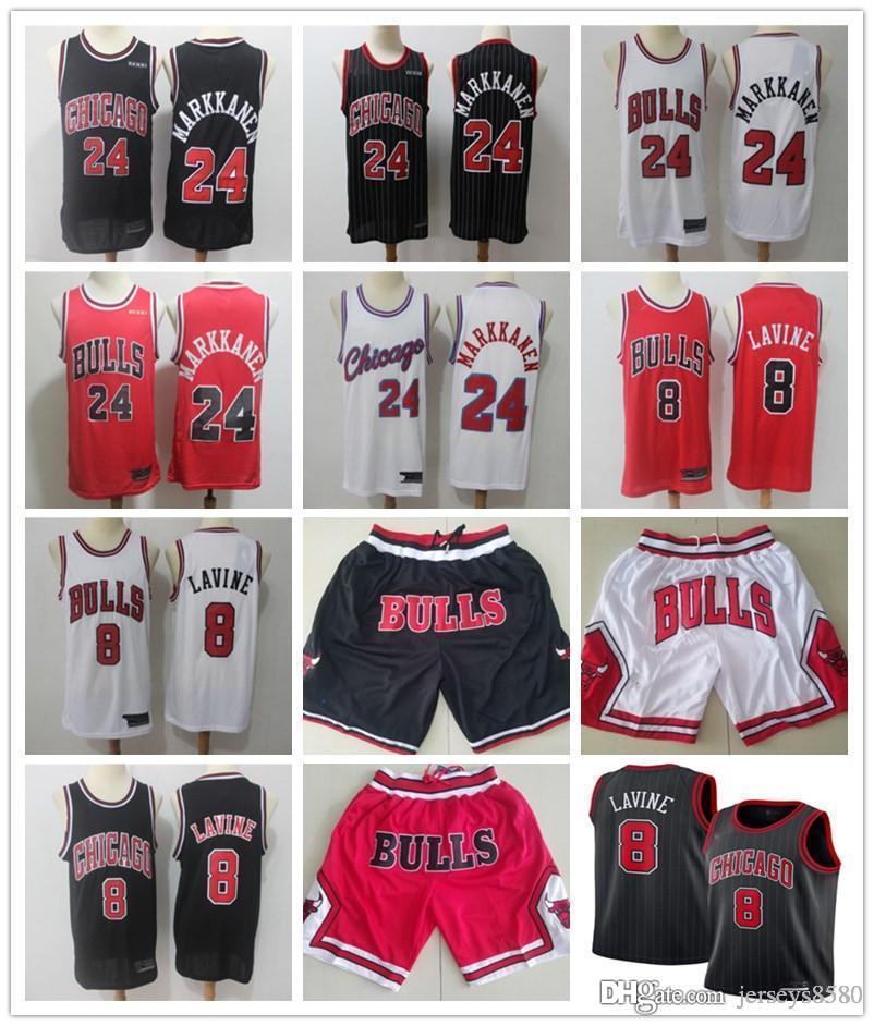 

mens chicagojersey bullsthrowback 8 24zachlavine laurimarkkanen basketball shorts black basketball jersey red, Black;red