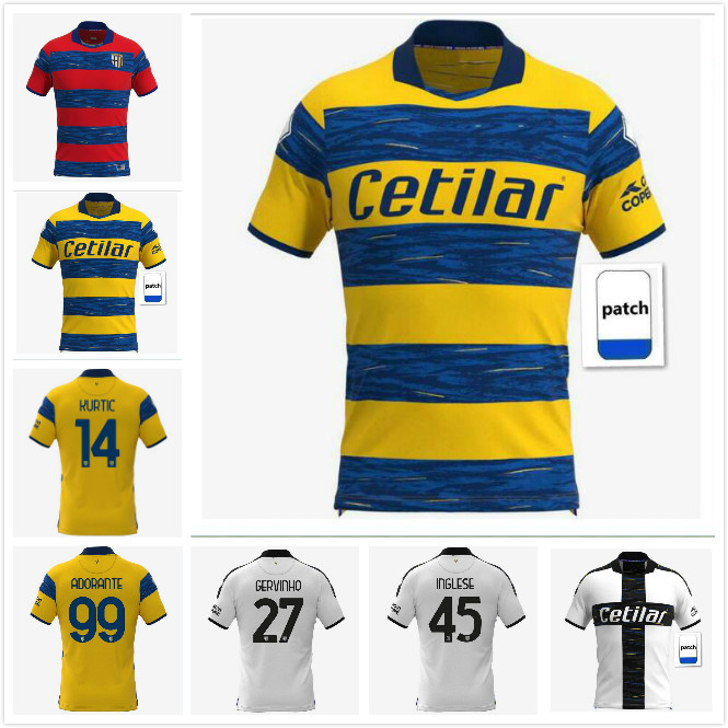 

2021 2022 Parma Calcio soccer jerseys Darmian Gervinho Inglese Kucka 21 22 Karamoh Cornelius Kulusevski CYPRIEN Adorante Football shirts