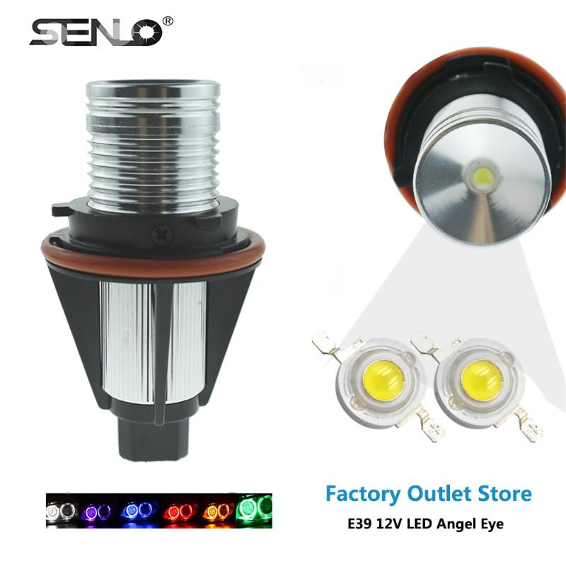 

Car Headlights 2021 Error Free Led Angel Eyes Halo Ring Light Lamp 40W 12V For E39 E64 E65 E66 E83 E87 X3 X5 E3901