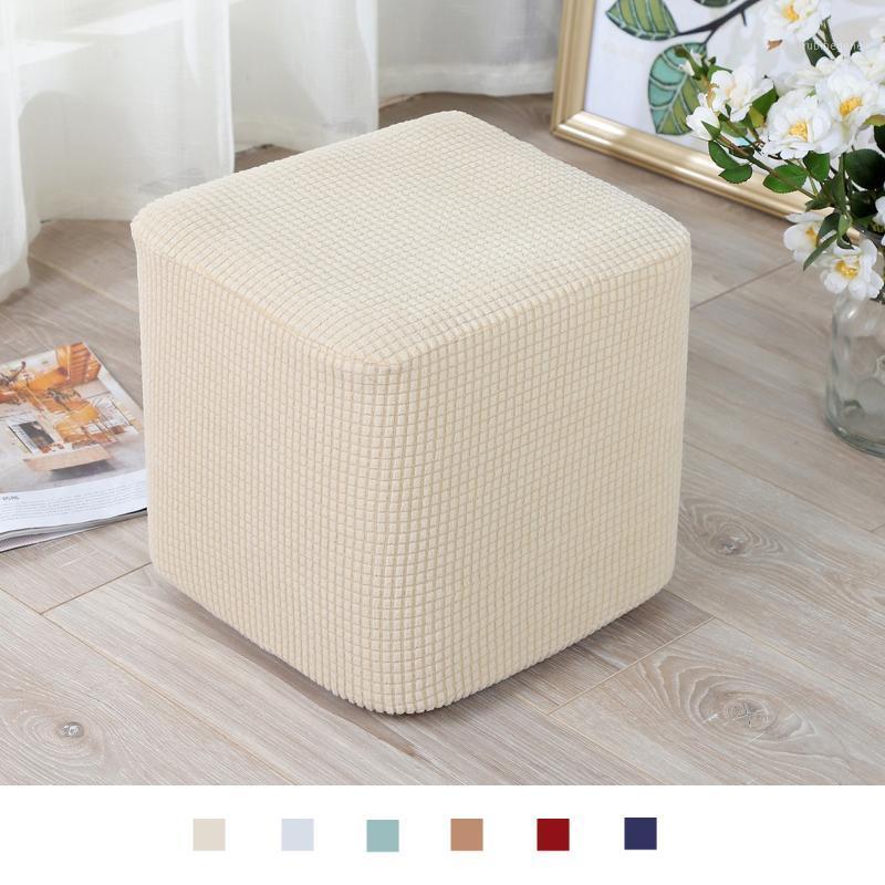 

10"-13" Ottoman Slipcover Polyester Stool Living Room Furniture Protector Soft Cover Machine Washable Chair Covers