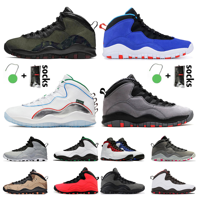 

Fashion Jumpman 10 Cement Wings Men Women 10s Basketball Shoes Cool Grey Seattle Sneakers Tinker Racer Blue Shadow Outdoor Sports Trainers Size 40-47, No.2 wings
