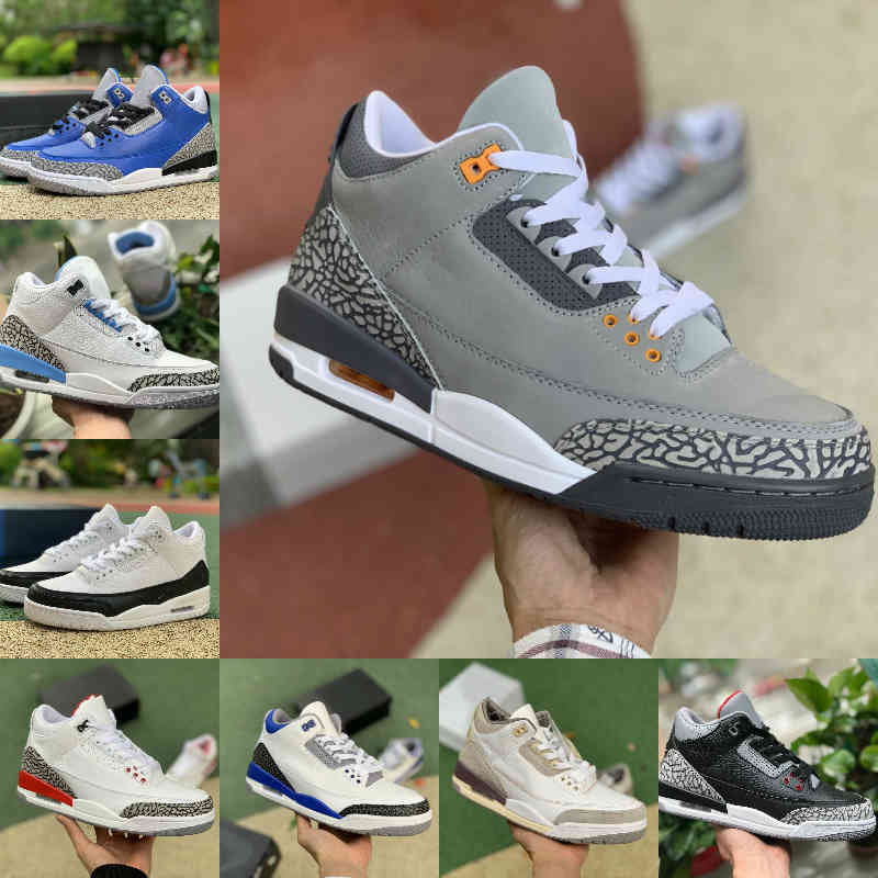 

Jumpman Racer Blue 3 3S Basketball Shoes Mens Cool Grey A Ma Maniere JTH Fragment Knicks FREE THROW LINE Denim Fire Red Black Cement Pure White Trainer Sneakers, Please contact us
