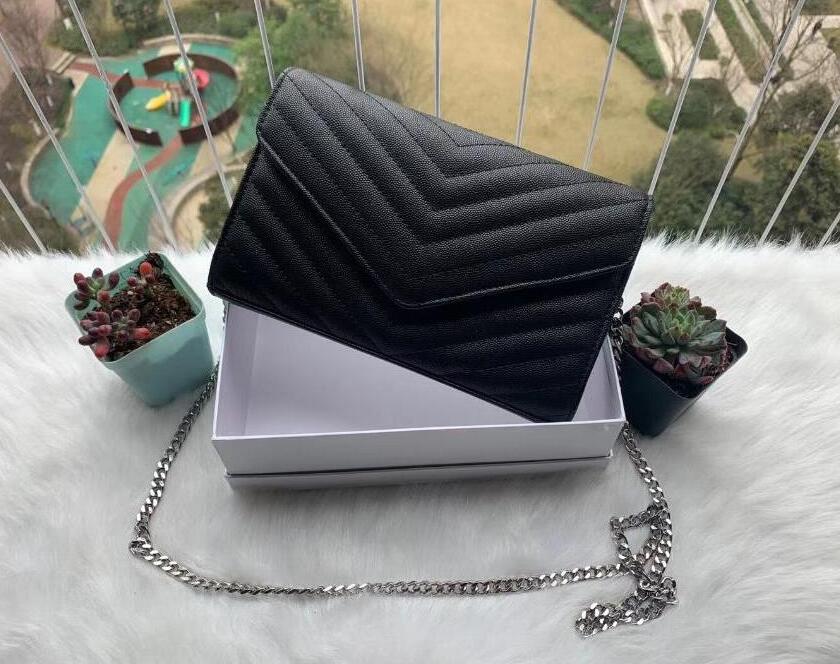 

Woman Bag Handbag Purse Leather High Quality Women Messenger Cross Body Chain Clutch designer Shoulder Bags Wallet Free Delivery ew, Black