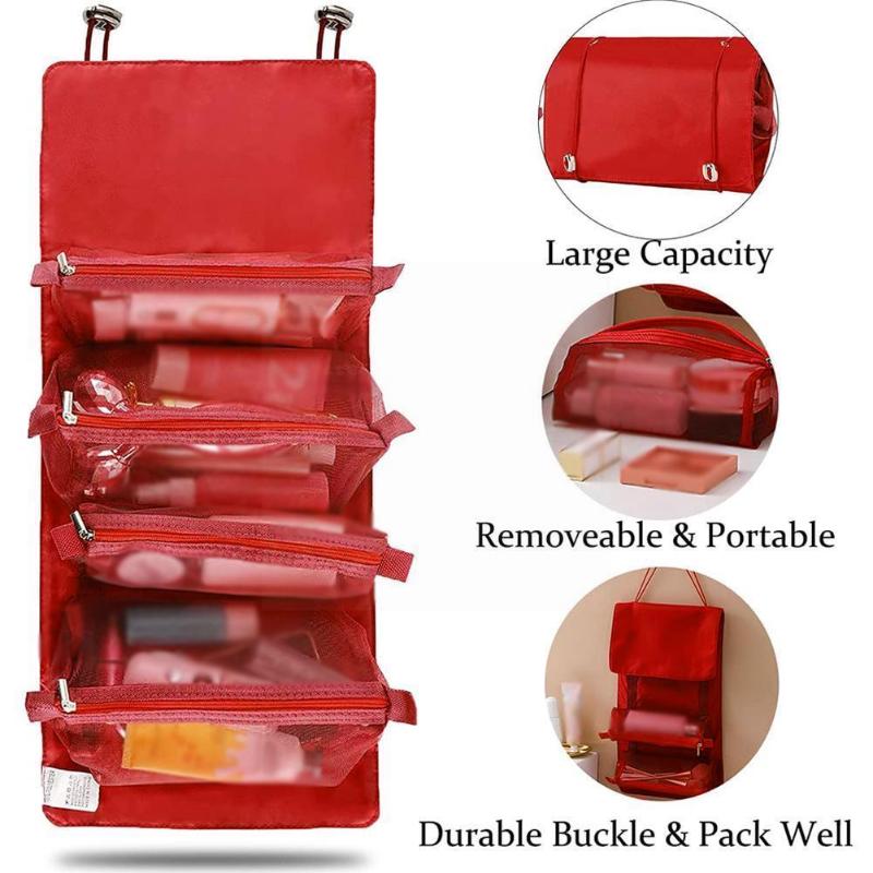 

Storage Boxes & Bins Detachable Travel Toiletry Organizer Bag Makeup Lipstick Women Bru Z3K9