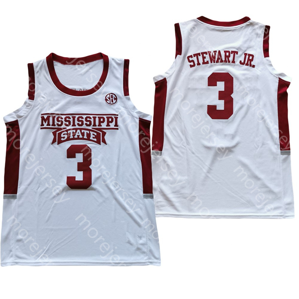 

2021 NCAA Mississippi State Bulldogs Basketball College Jersey D.J. Stewart Jr. All Stitched, As pic