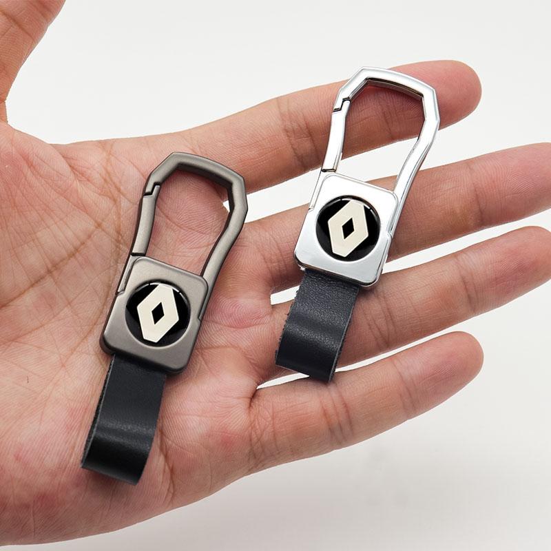 

Keychains Wear Leather Car Keychain, Fashionable Product Zinc Alloy Metal Suitable For Renault- Cars, Silver