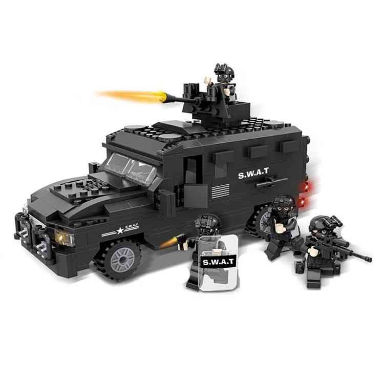 

custom hot city police swat car educational compatible legoed building blocks for Christmas birthday Valentine