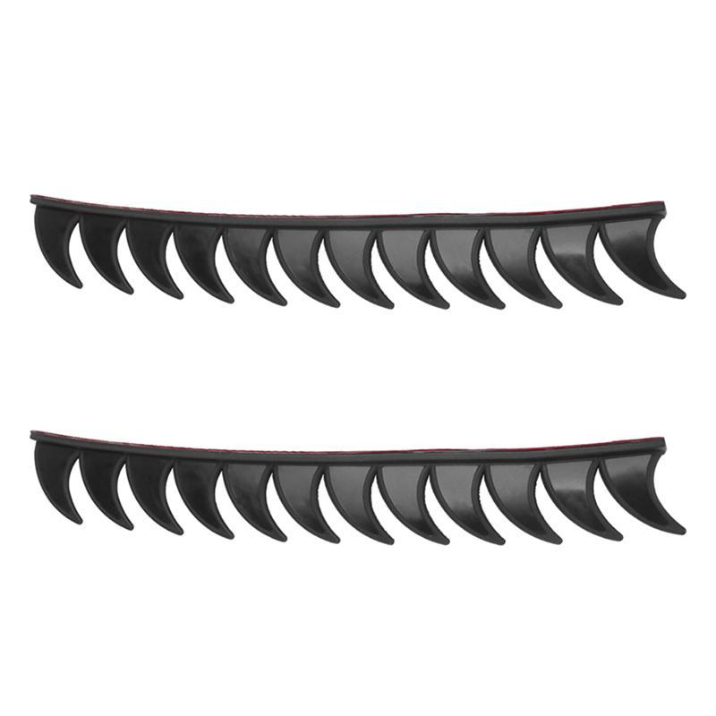 

Motorcycle Helmets 2 Pcs Black Helmet Rubber Sticker Mohawk Spike Cool Biker Warrior Saw Blade Flame Wave Style Decoration Stick Strip