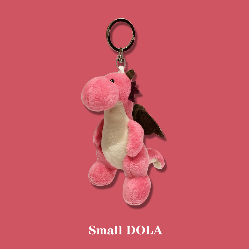 

Personalized cartoon key chain Mini Plush Doll flying dragon wind schoolbag pendant doll