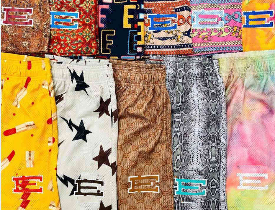 

Fashion Eric Emanuel Ee Basic Short Men's Fitness Shorts Mesh Breathable Beach Sports Pants Series Summer Gym Workout Casual Basketball